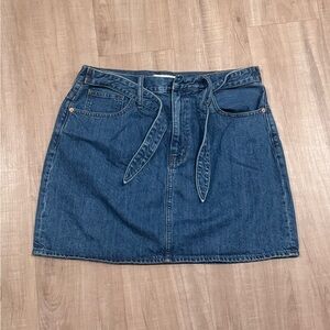 Madewell Dark Blue Denim Mini Skirt 90s Mom